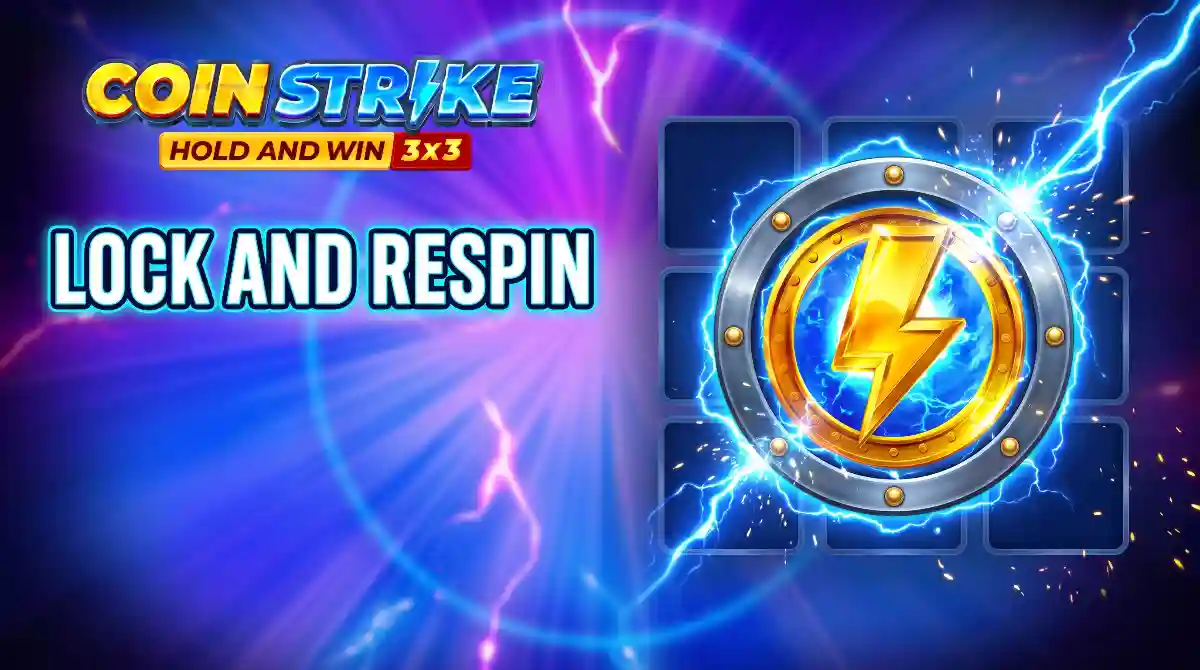 Coin Strike Hold and Win feature banner with locked coins